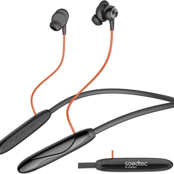 بورودو سماعات اذن لاسلكية مغناطيسية من ايكو فليكس , 40 ساعة تشغيل