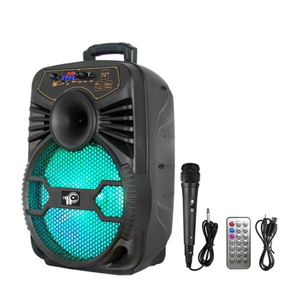 مكبر صوت لاسلكي محمول 12 بوصة كبير جودة جيدة مع مايك F1202K