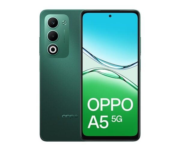 هاتف ايه 5 5جي من اوبو، شاشة 6.67 بوصة، رام 6 جيجابايت، سعة 128 جيجا بايت , اخضر