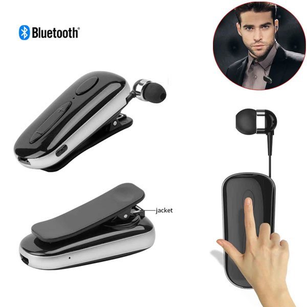 سماعات أذن لاسلكية بمشبك استقبال