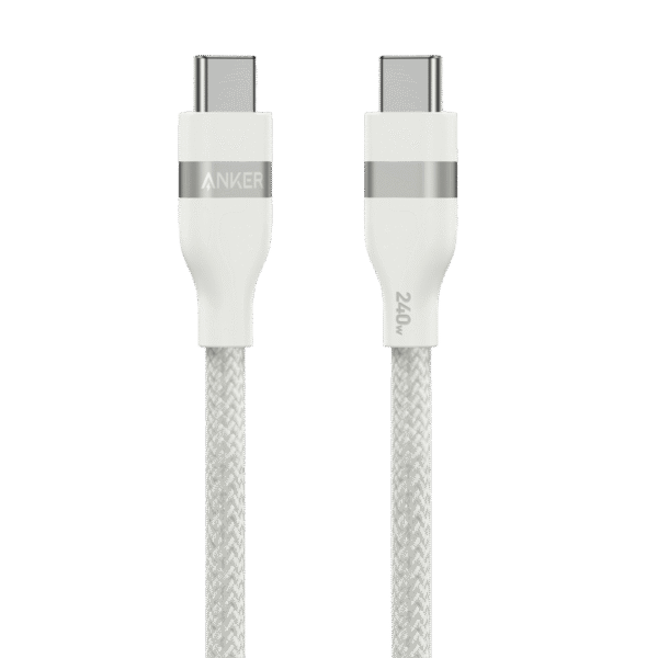 كابل Anker USB-C إلى USB-C (3 أقدام / 6 أقدام، 240 واط، مضفر معاد تدويره)