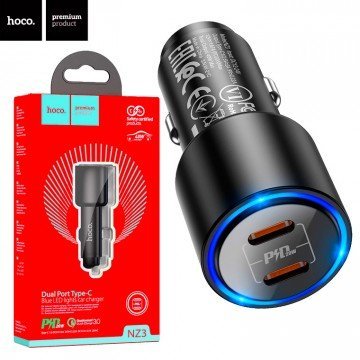 شاحن سيارة Hoco NZ3 PD40W 2Type-C
