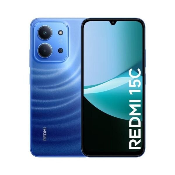 هاتف ريدمي 15 سي من شاومي، 6.9 بوصة، 256 جيجابايت، 8 جيجابايت، 50 ميجا بكسل - أزرق