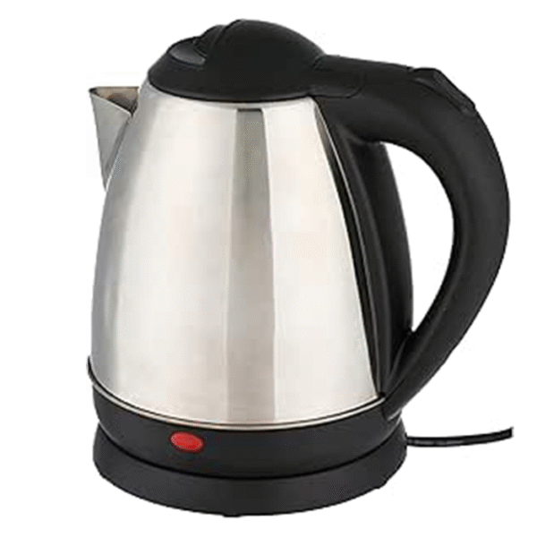 غلاية كهربائية من الستانلس ستيل سعة 1.8 لتر وبقوة 1500 واط - فضي